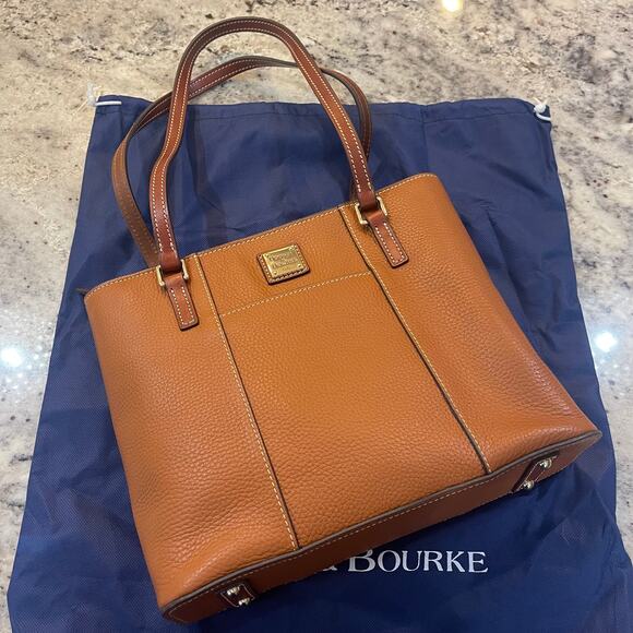 Dooney & Bourke Caramel Brown Lexington Tote Bag - Picture 1 of 10